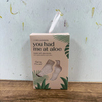 Lemon Lavender You Had Me At Aloe Super Soft Spa Socks Cruz By Design