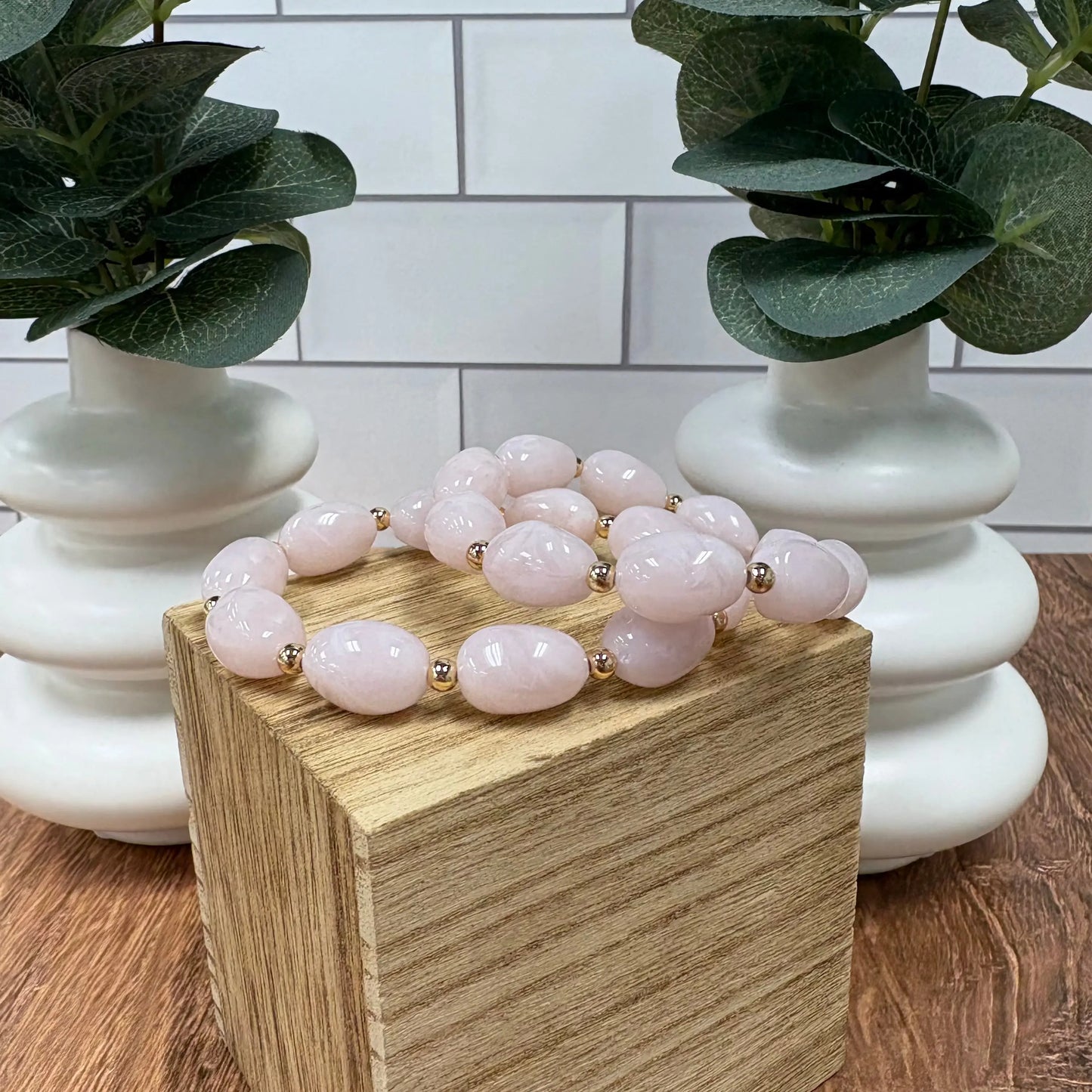 WR Blush Sea Glass Bracelet Set What's Hot