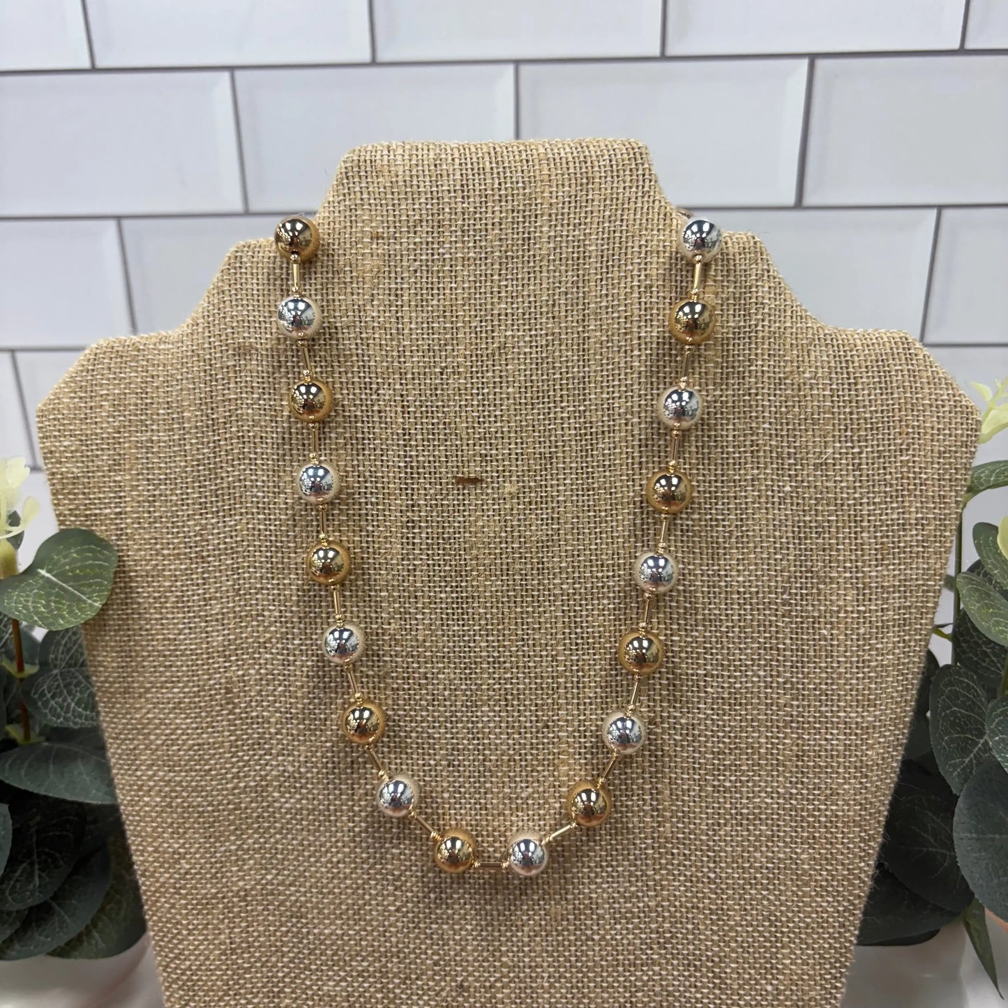 WR Everyday Ease Two-Tone Beaded Necklace What's Hot