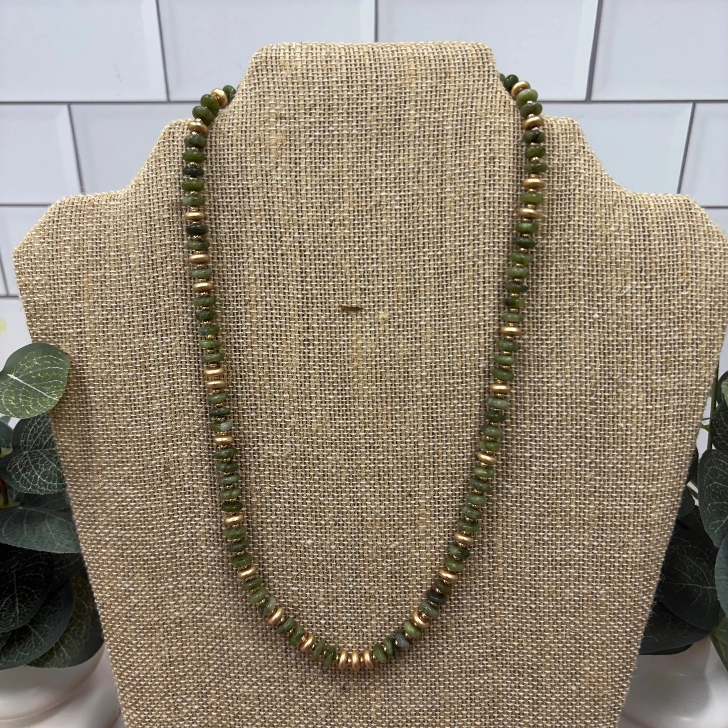 Verdant Glow Beaded Necklace What's Hot