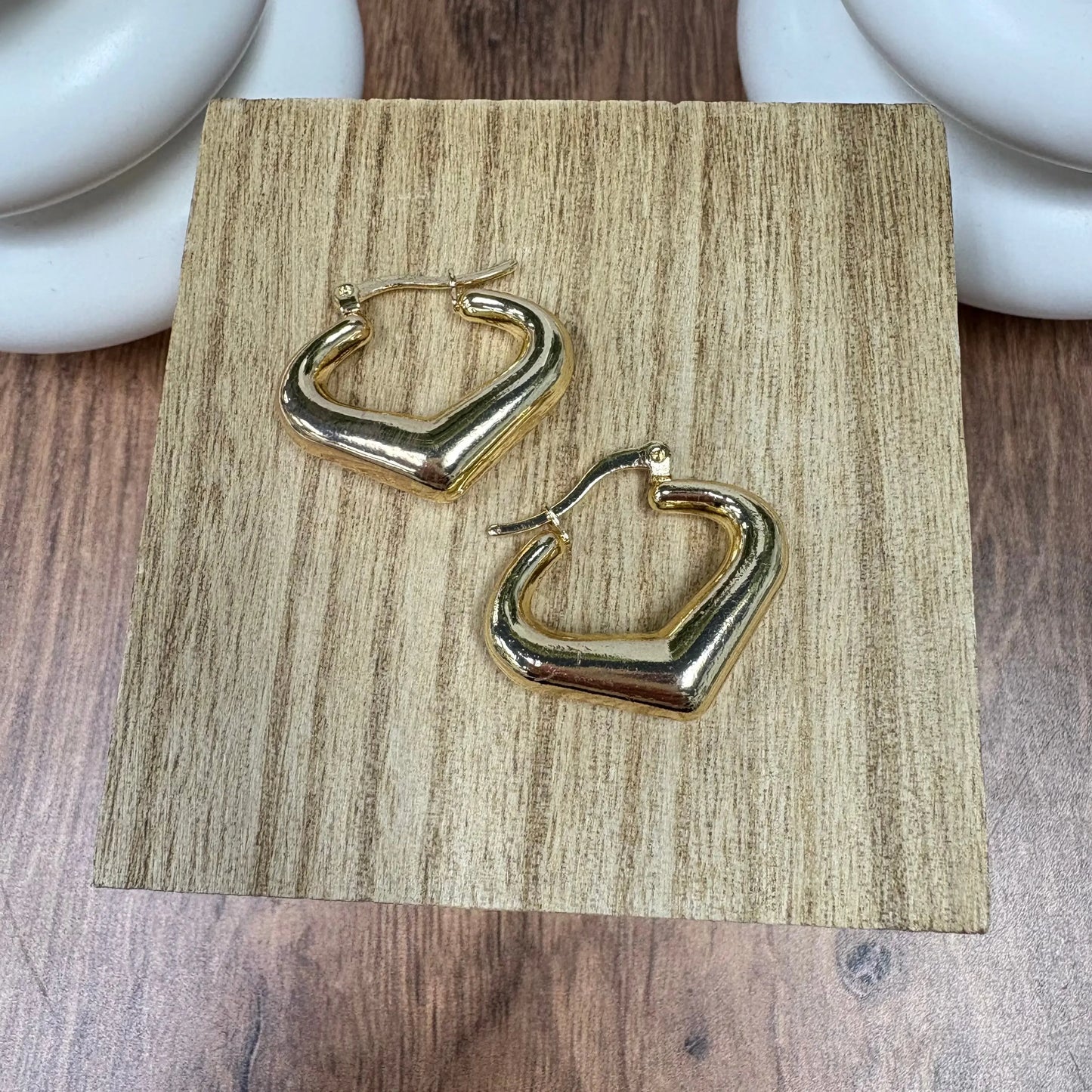 Golden Edge Huggie Earrings What's Hot