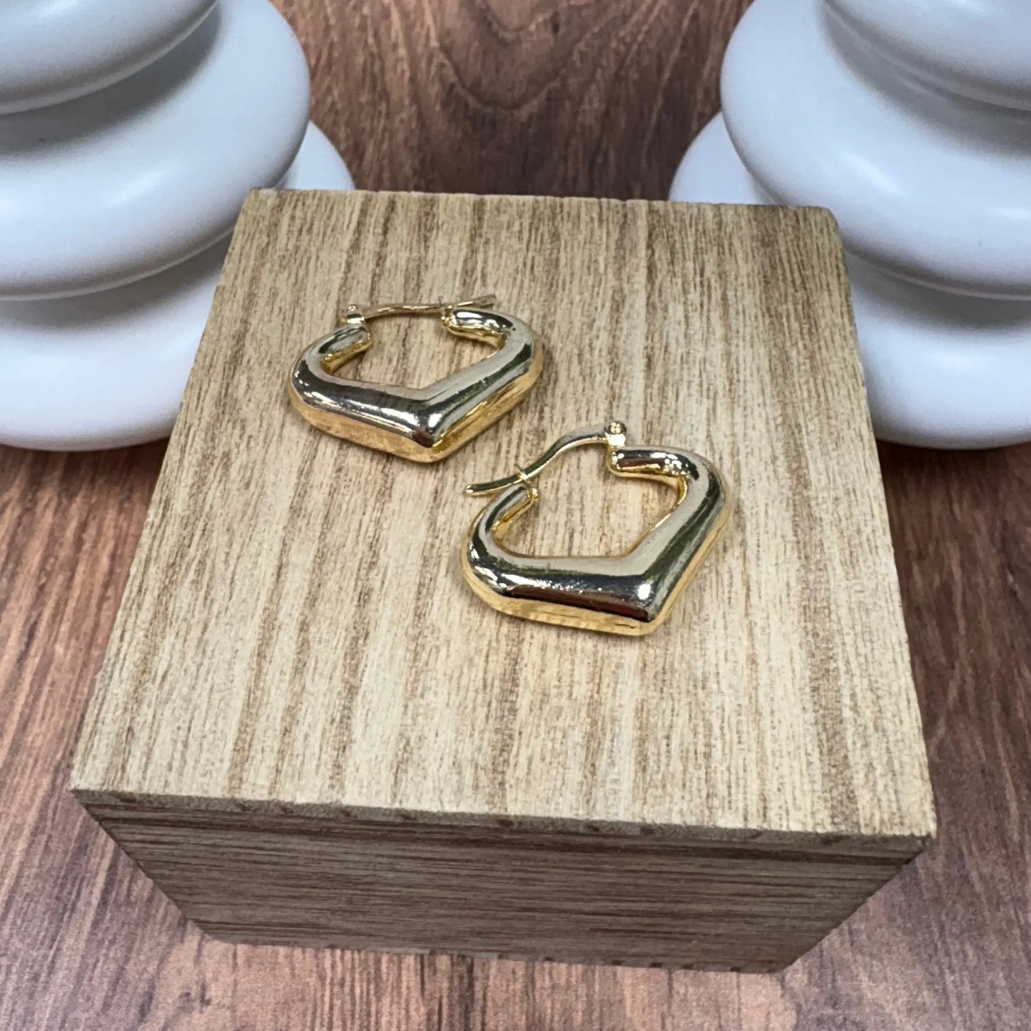 Golden Edge Huggie Earrings What's Hot