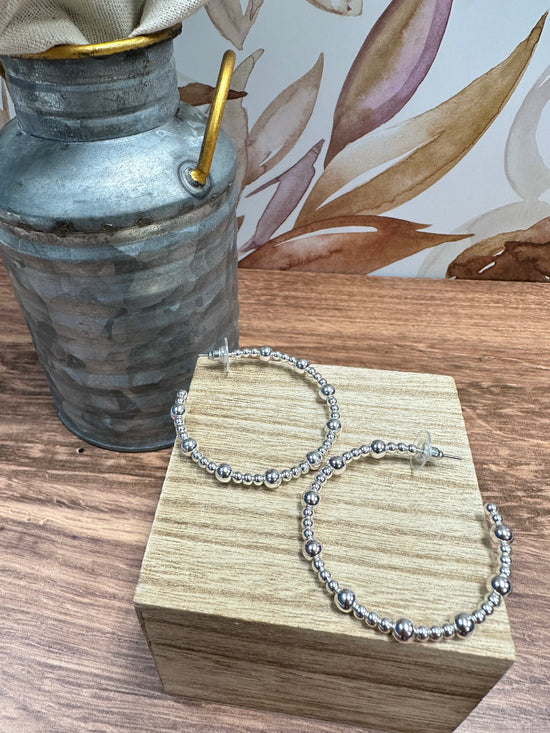 Water Resistant Beaded Hoops