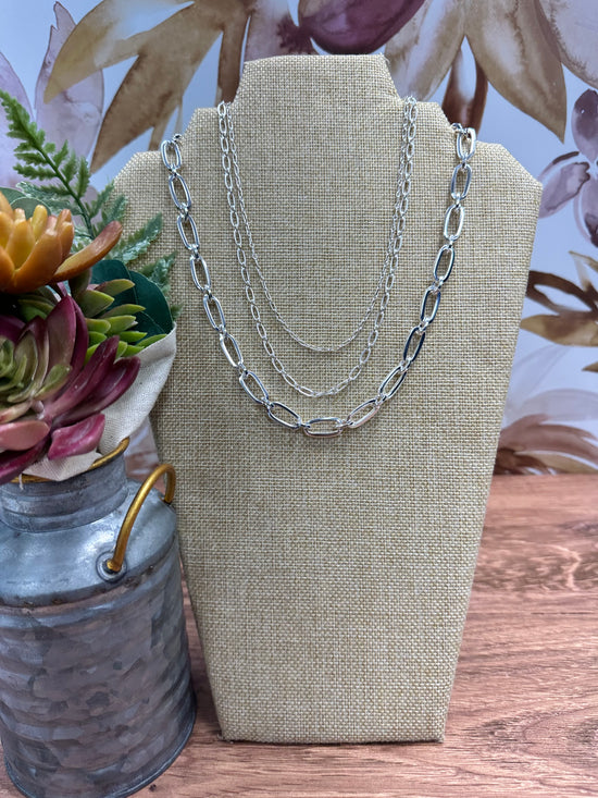 Water Resistant Triple Layer Necklace