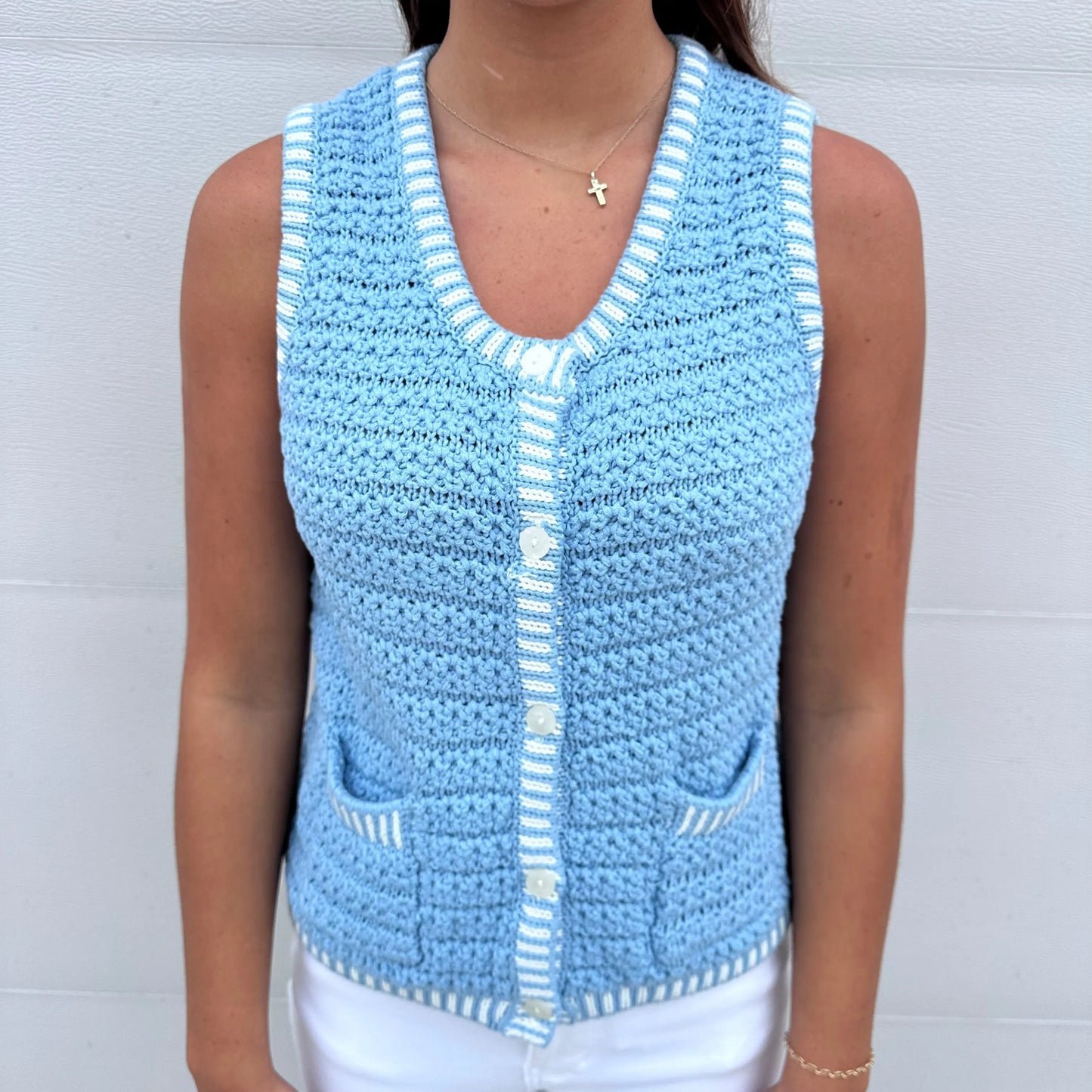 Daisy Sky Knit Tank Pinch
