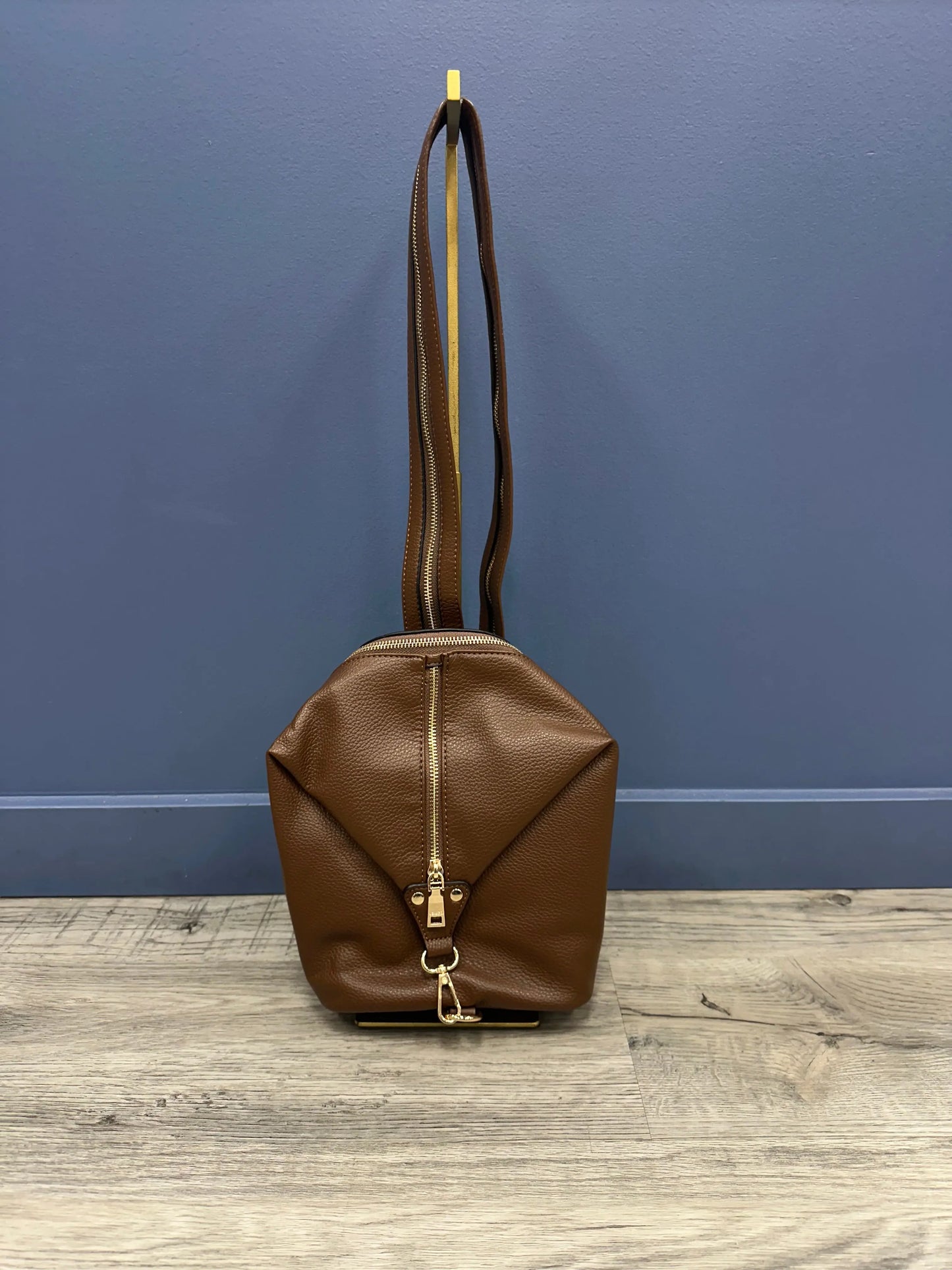 Linnette Foldover Clasp Backpack w/ Zip Compartment Jen & Co