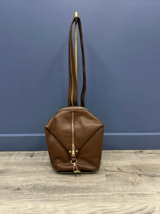 Linnette Foldover Clasp Backpack w/ Zip Compartment Jen & Co