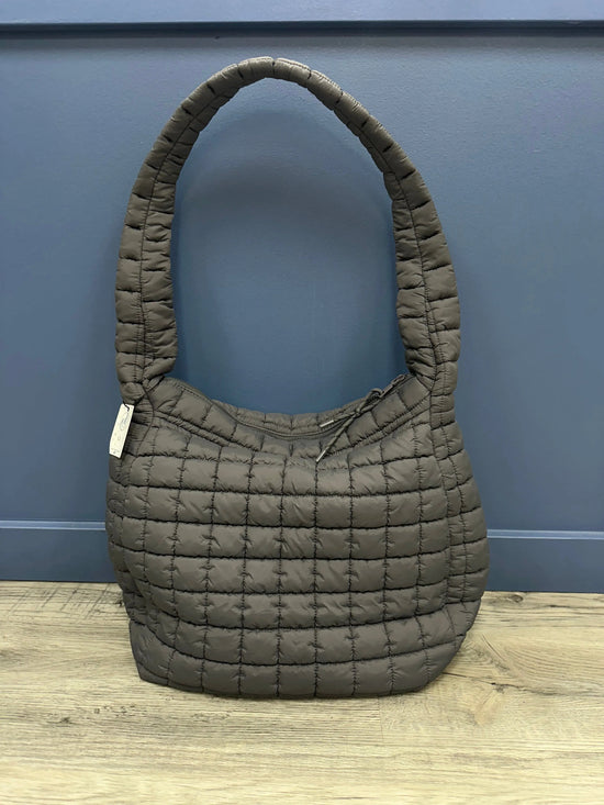 Leda Quilted Nylon Puffer Hobo Urban Expressions