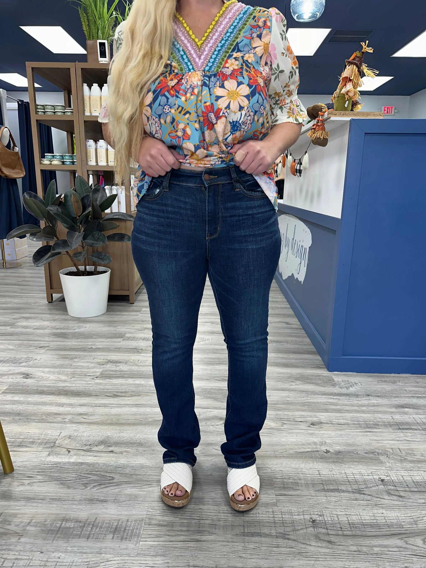 Carolyn Dark Wash Bootcut Judy Blue