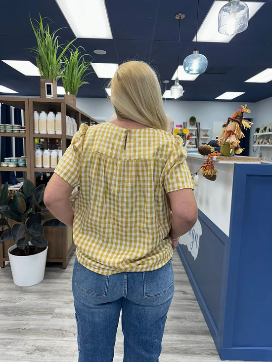 Sunny Daze Gingham Top Ott