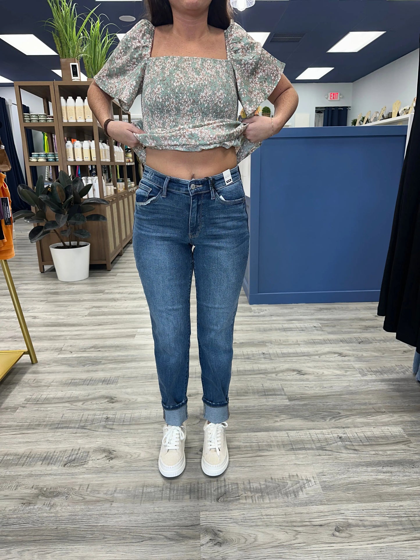 Parker MR Vintage Wash Boyfriend w/ Cuff Judy Blue