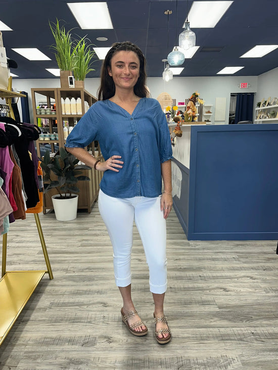 Chambray Crush Top beachlunchlouge