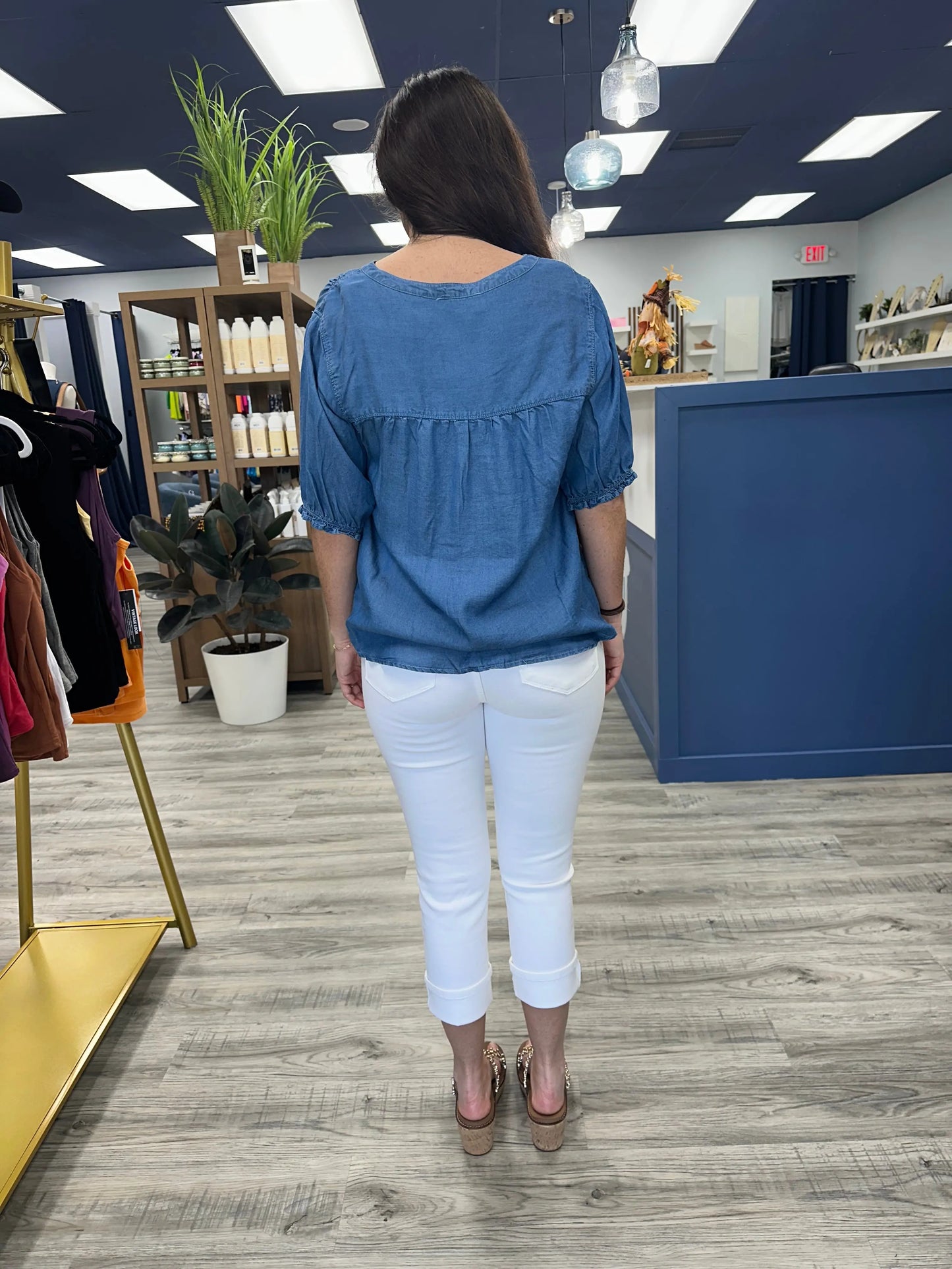 Chambray Crush Top beachlunchlouge