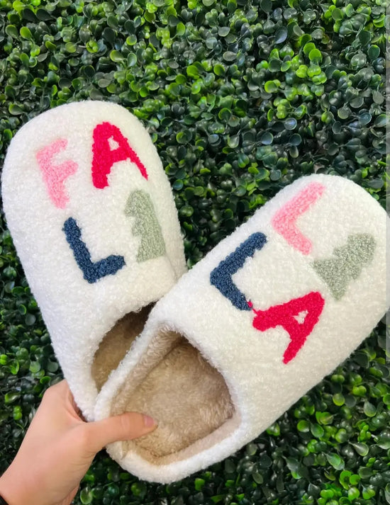 Fa la la la slippers