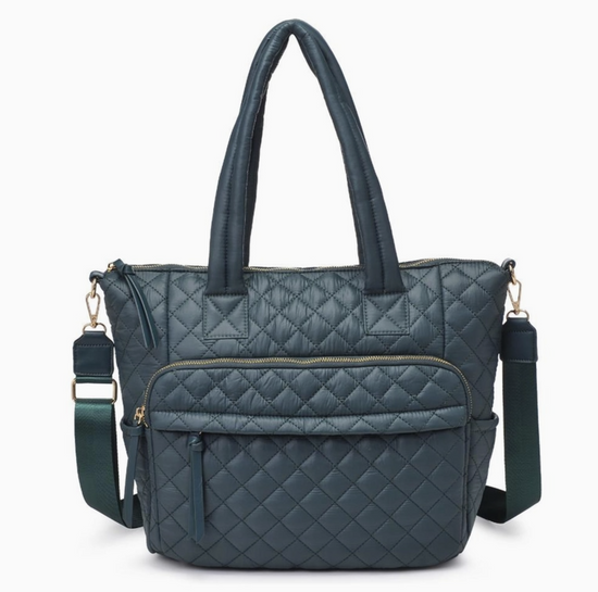 Jayna Quilted Nylon Tote Urban Expressions