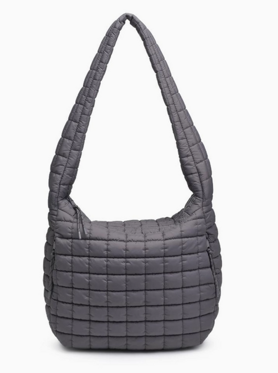 Leda Quilted Nylon Puffer Hobo Urban Expressions