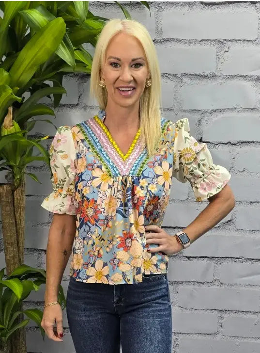 Marigold Meadow Top FashionWorks