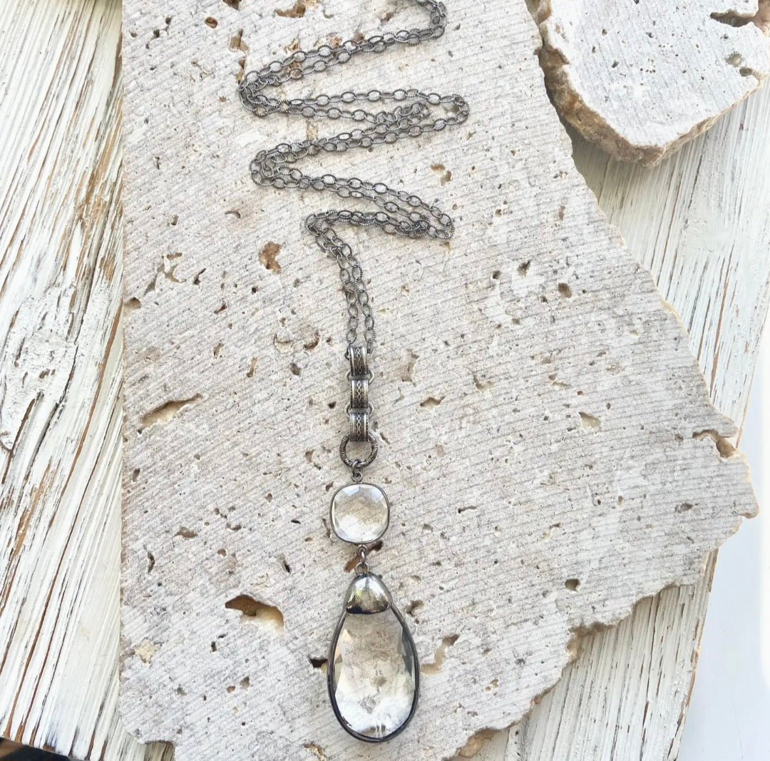 Teardrop Chandelier Necklace