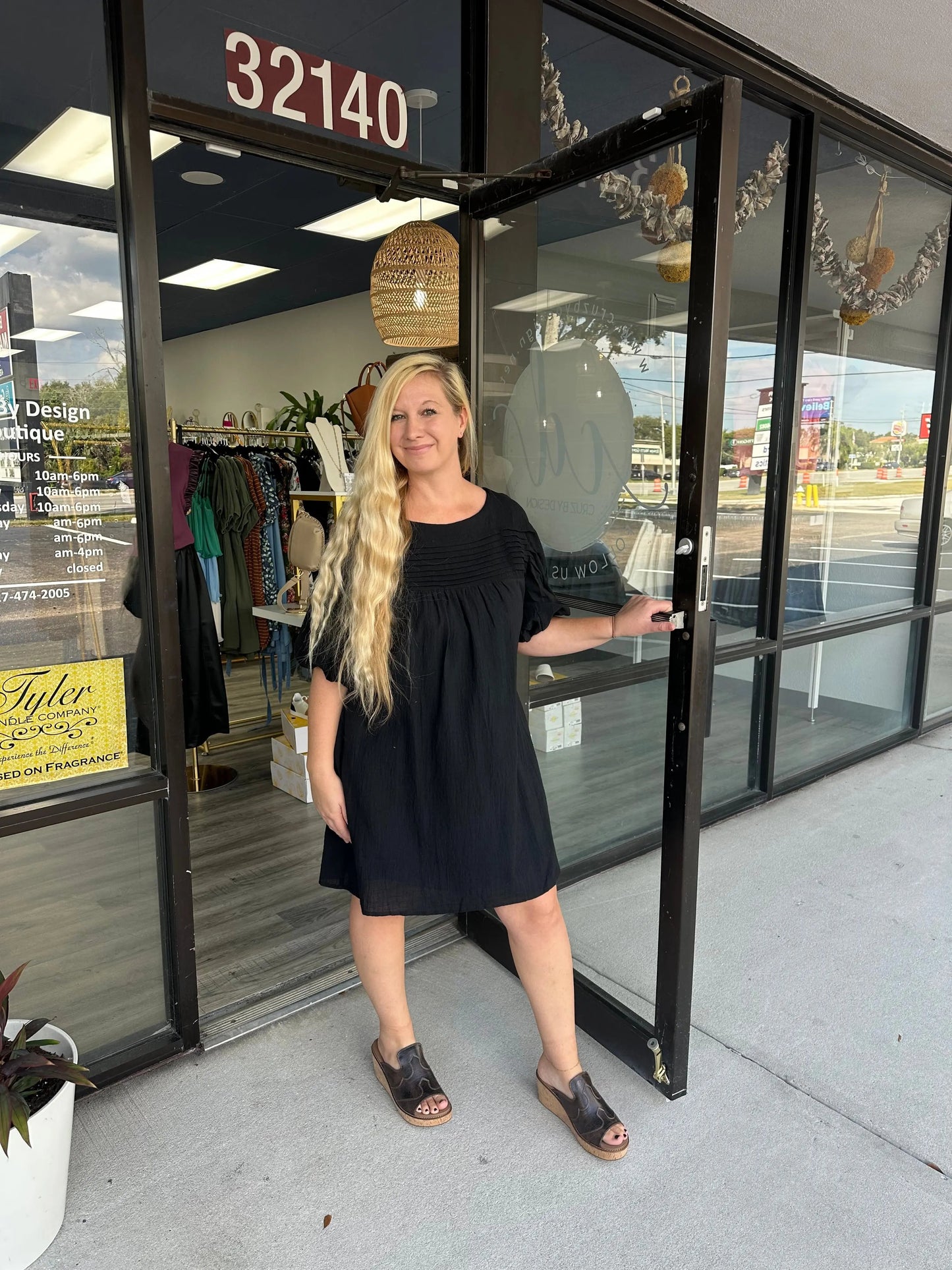 Avalon Balloon Sleeve Dress Allie Rose