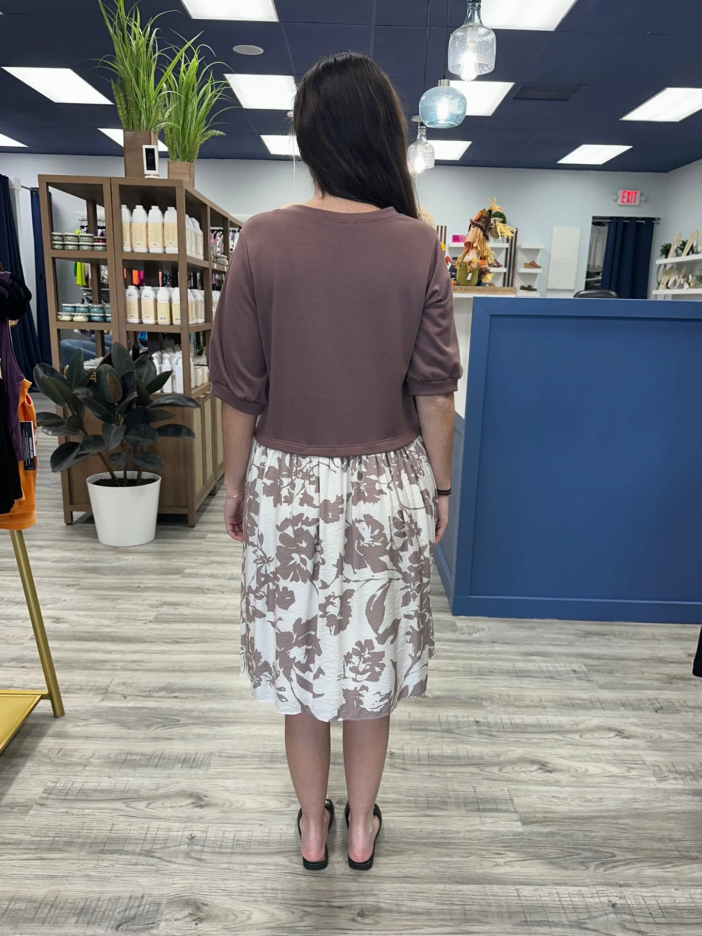 Eloise Midi Dress with Pleated Skirt Les Amis