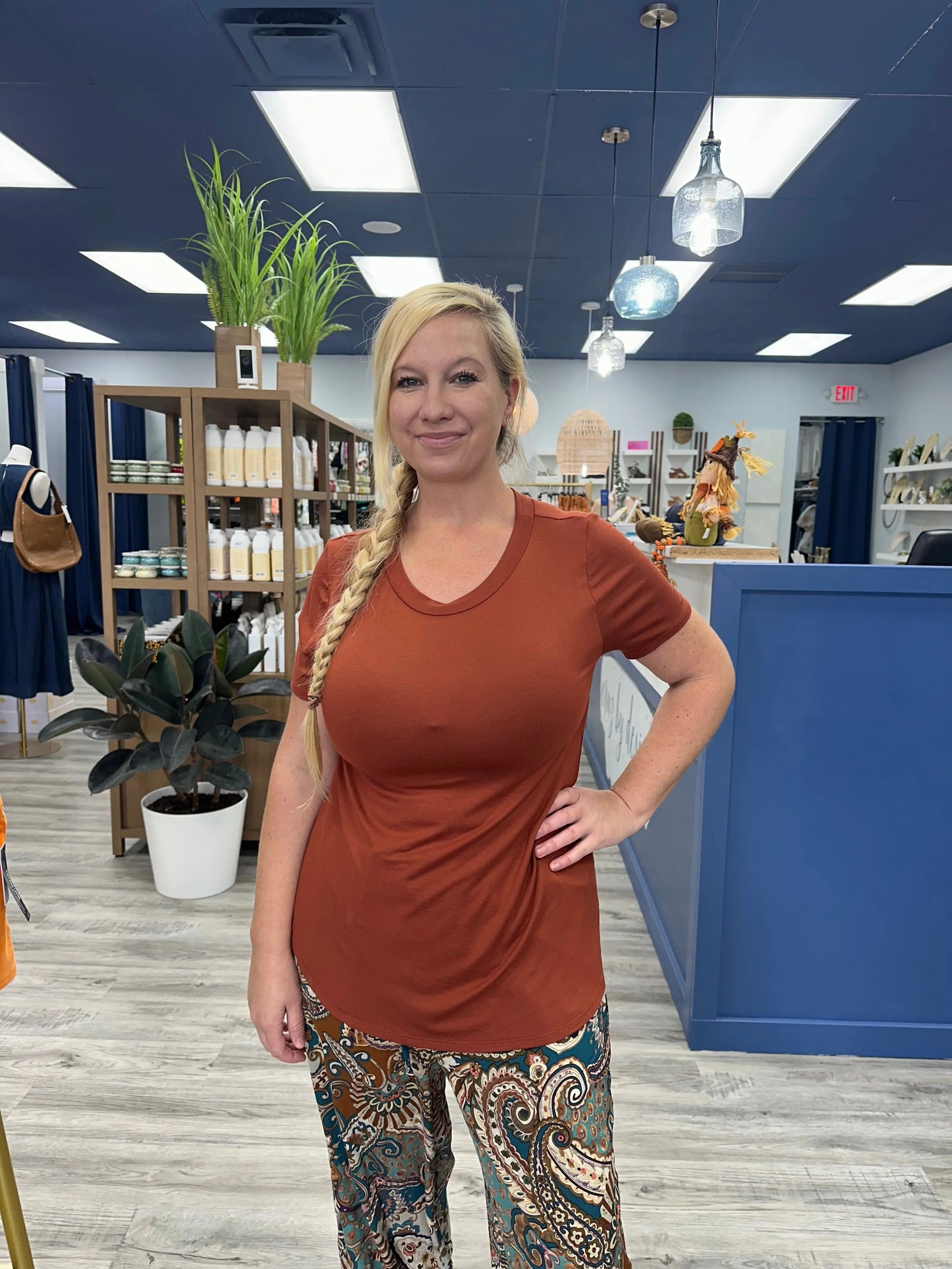 Raya Rust Bamboo Tee mittoshop