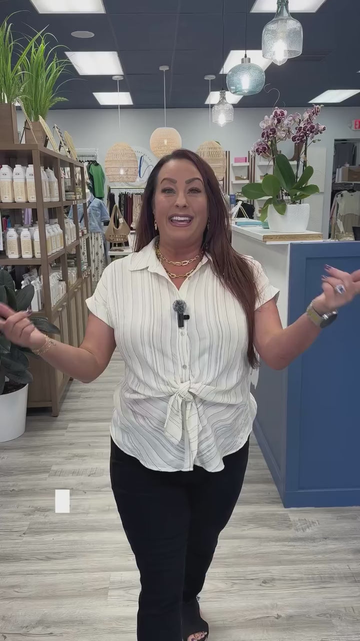 Load and play video in Gallery viewer, Sunny Harbor Stripe Sweater
