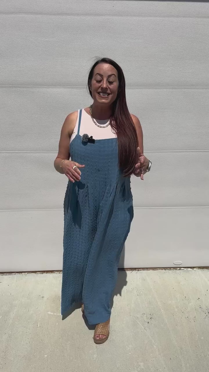 Load and play video in Gallery viewer, Harbor Ease Waffle Jumpsuit
