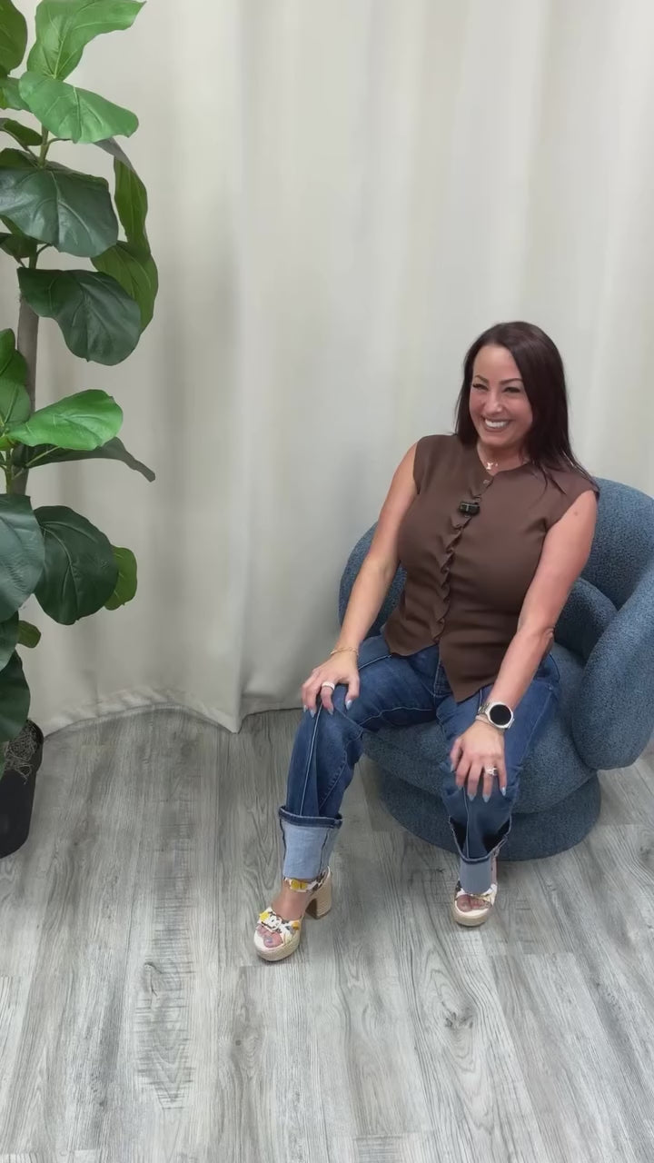 Load and play video in Gallery viewer, Bristol Cuffed Straight Leg Jeans
