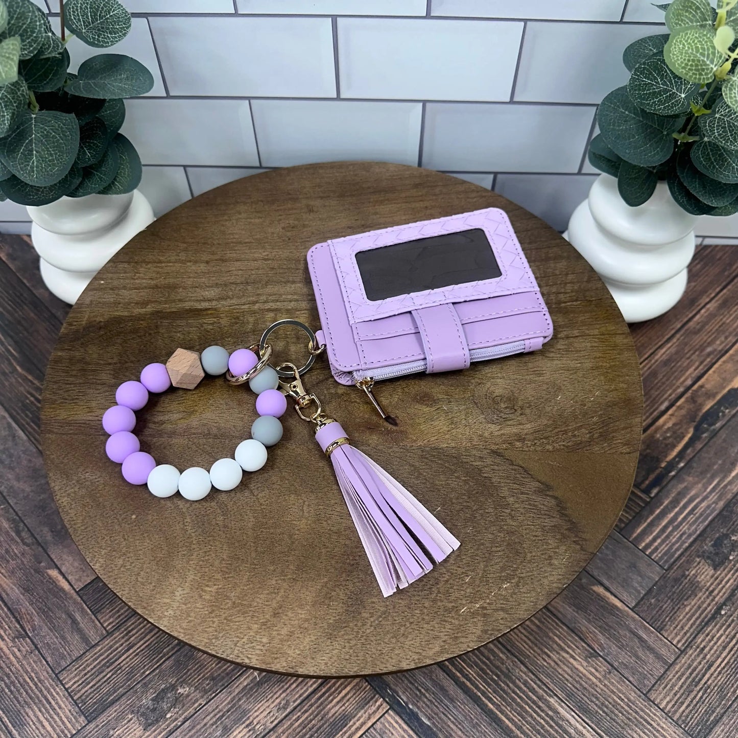 Nina Quilted Beaded Keychain Bracelet Wallet Mimi Wholesale