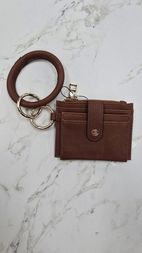 Sammie Mini Snap Wallet/Card Holder w/ Ring Jen & Co