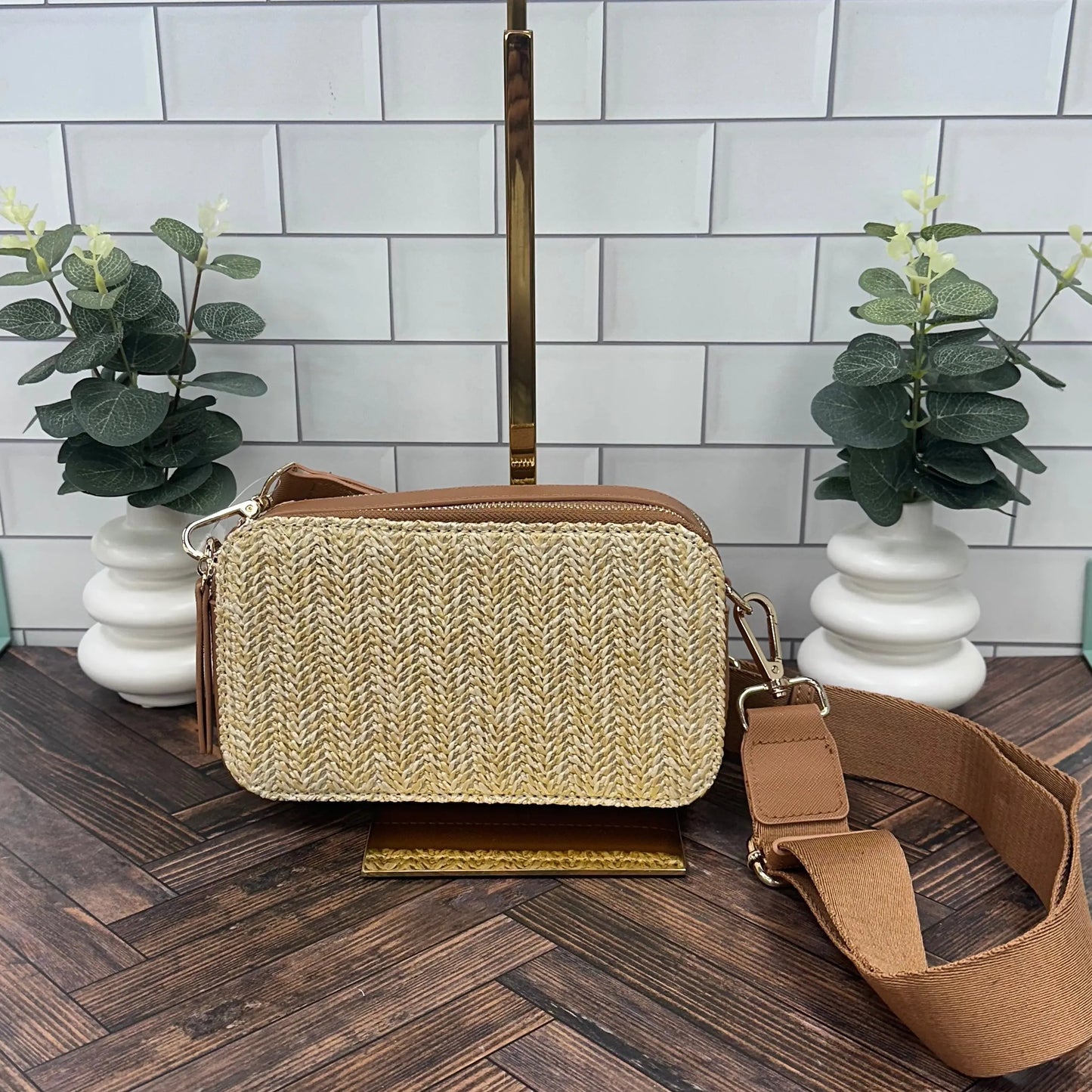 Helena Straw Crossbody Bag Mimi Wholesale