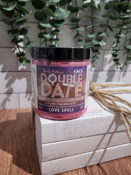 Double Date Whipped Soap & Shave Cream - Love Spell