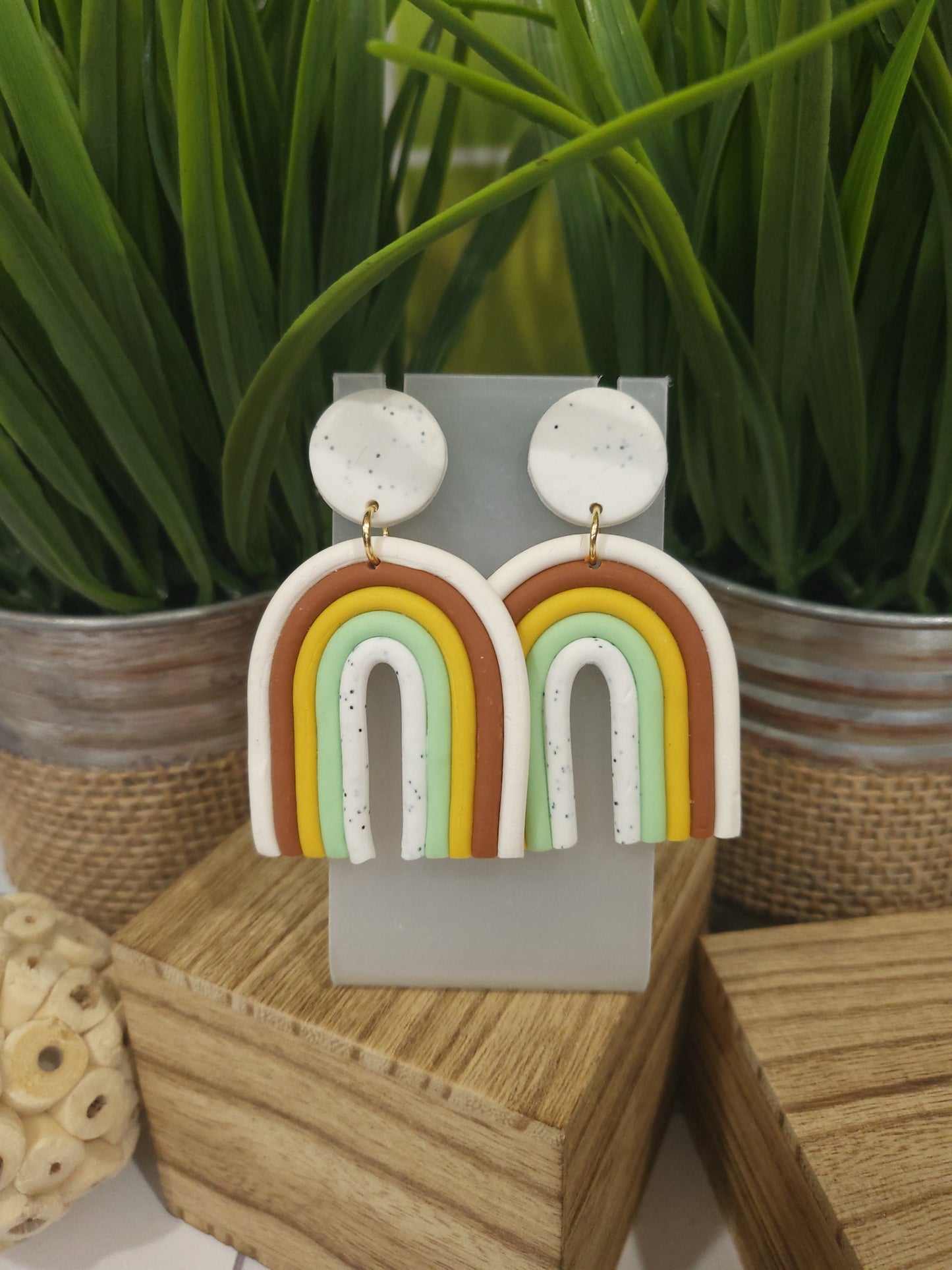 Load image into Gallery viewer, Rainbow Dangle Earrings
