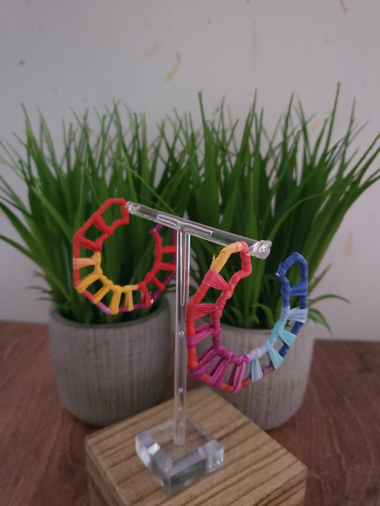 Load image into Gallery viewer, Multi color hoops
