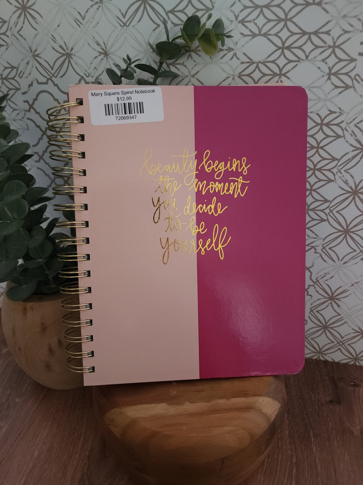 Mary Square Spiral Notebook