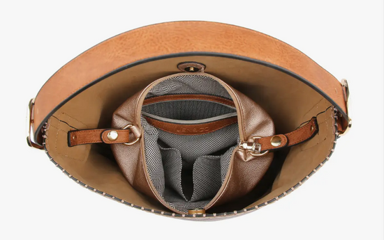 Load image into Gallery viewer, Alexa 2-in-1 Hobo Bag w/Dual Zip Compartments
