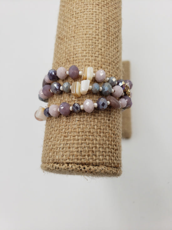 Load image into Gallery viewer, Shades of Purple Bracelet Set
