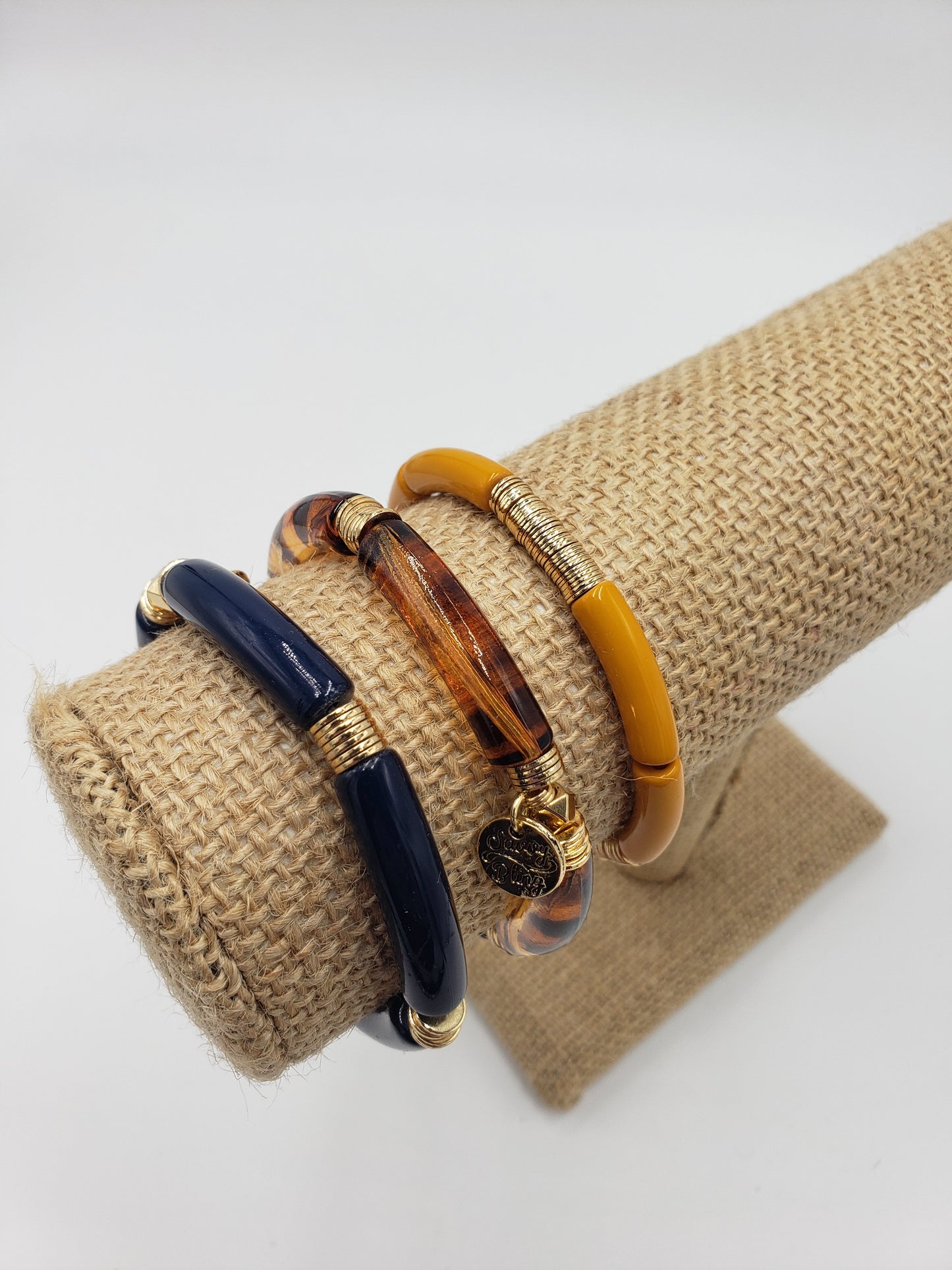 Acrylic Tube Bamboo Bracelets